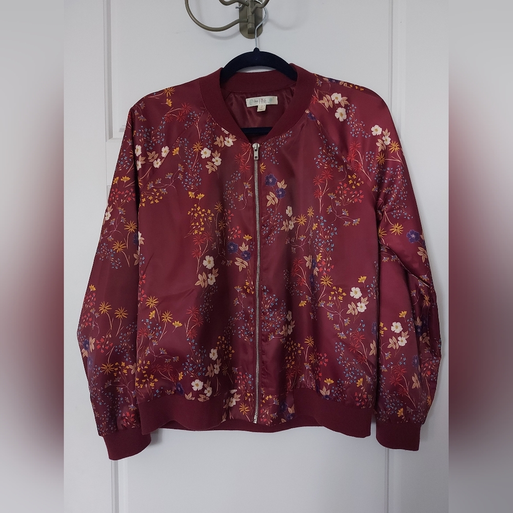 Love, Fire Silky Bomber Jacket - Small